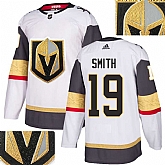 Vegas Golden Knights #19 Reilly Smith White With Special Glittery Logo Adidas Jersey,baseball caps,new era cap wholesale,wholesale hats